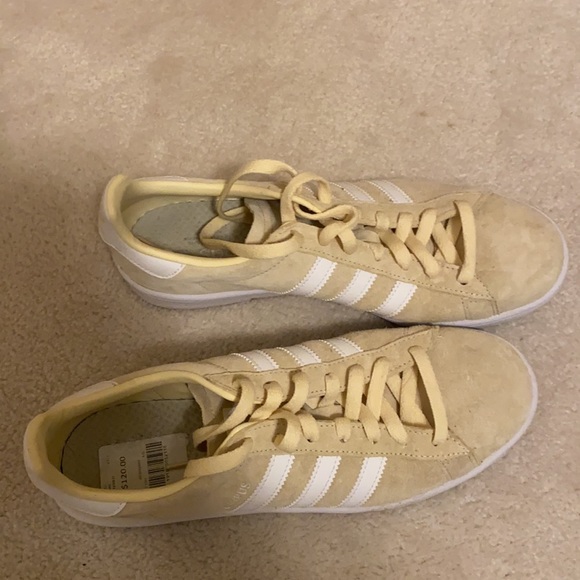 Pastel yellow adidas campus sneakers - Picture 3 of 4